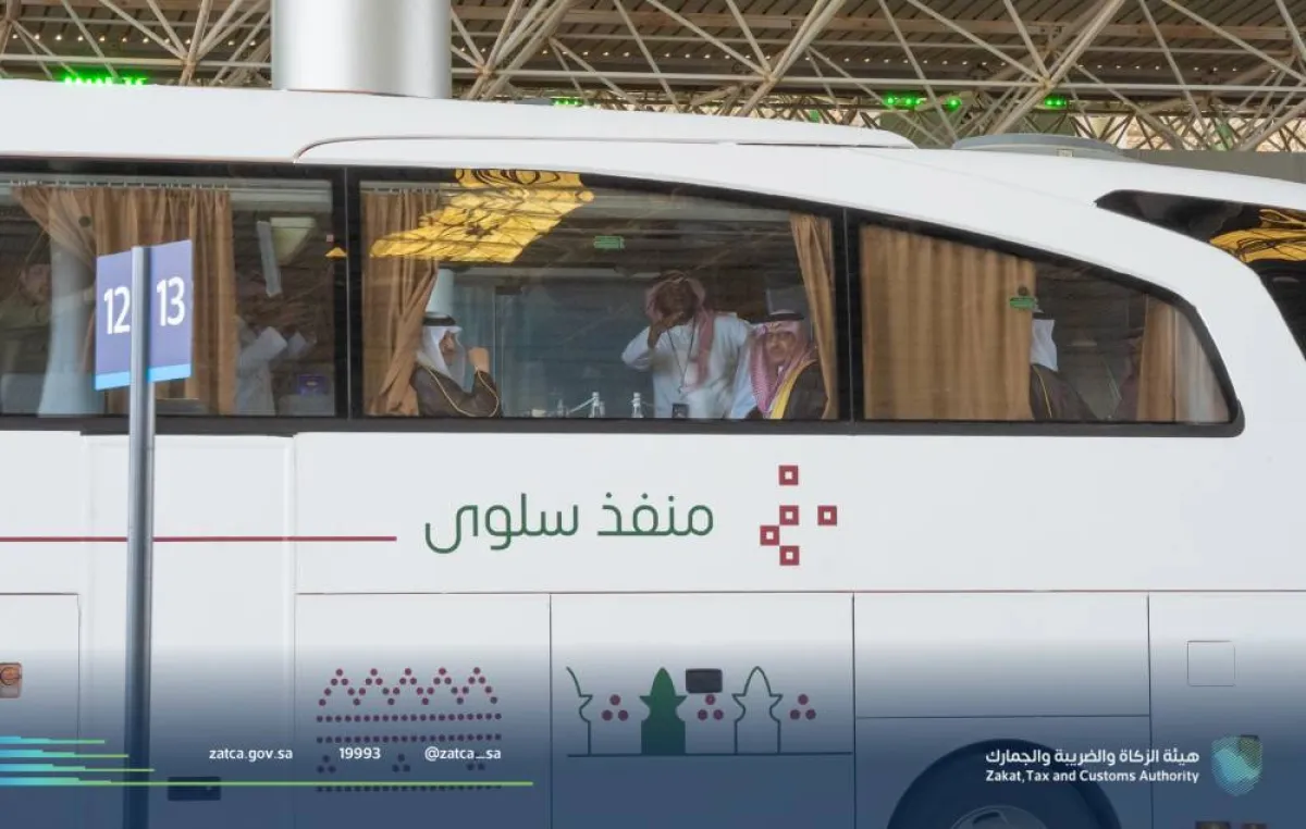 التشغيل التجريبي لمنفذ سلوى - الصورة من حساب هيئة الزكاة والضريبة والجمارك