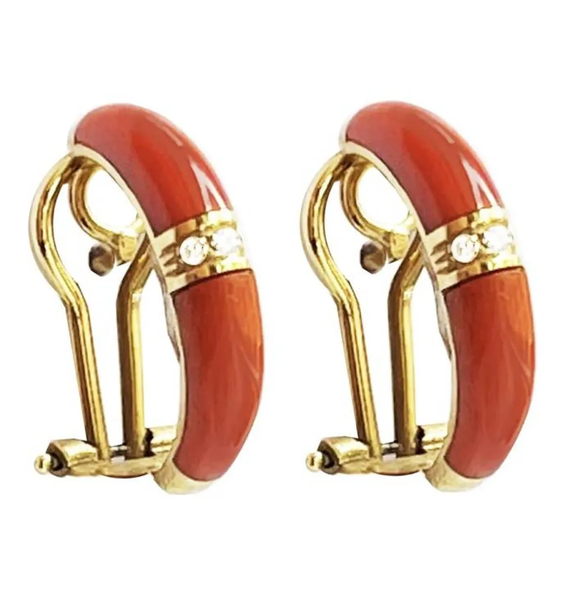 أقراط المرجان الإيطالية من Serra roma