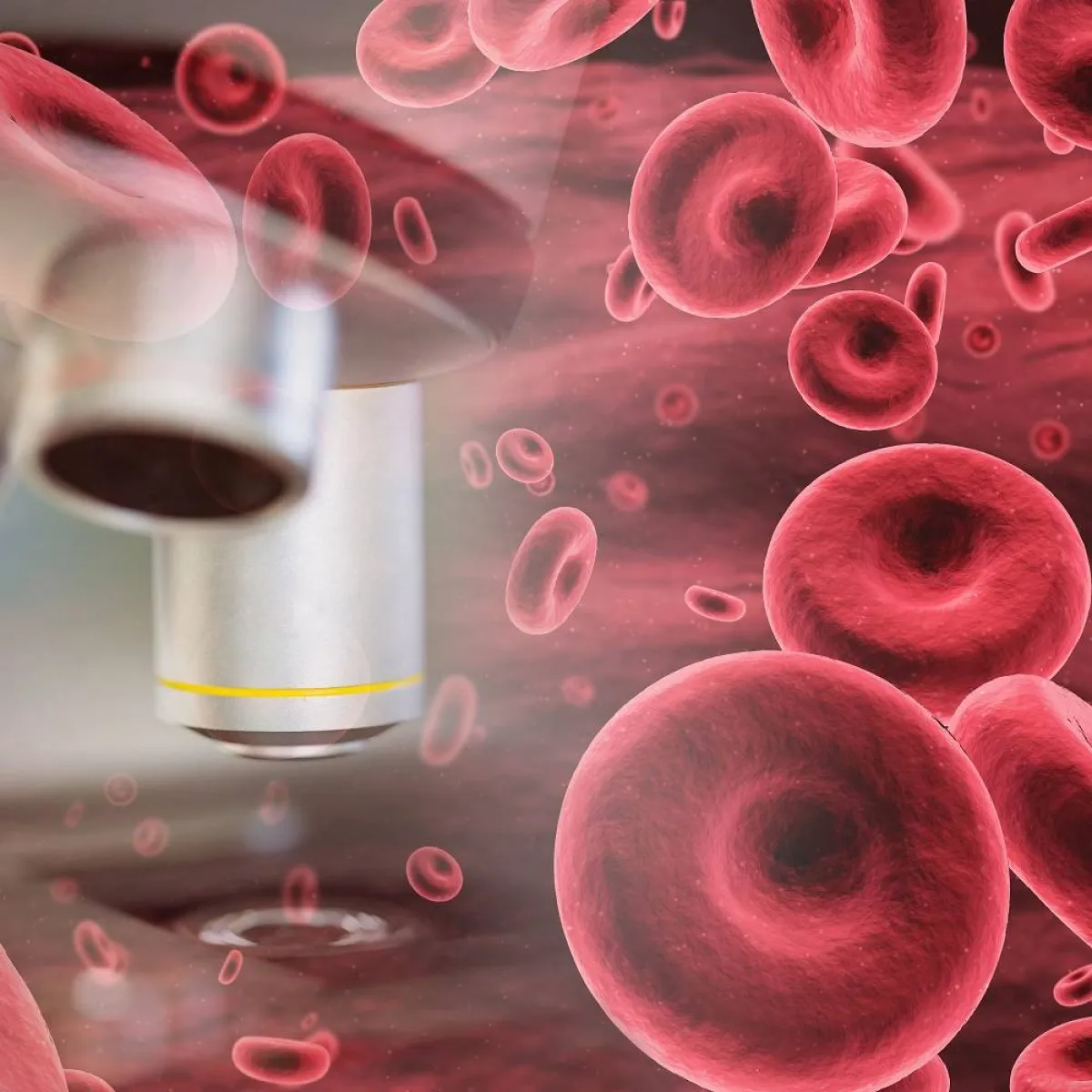 صورة لخلايا الدم الحمراء