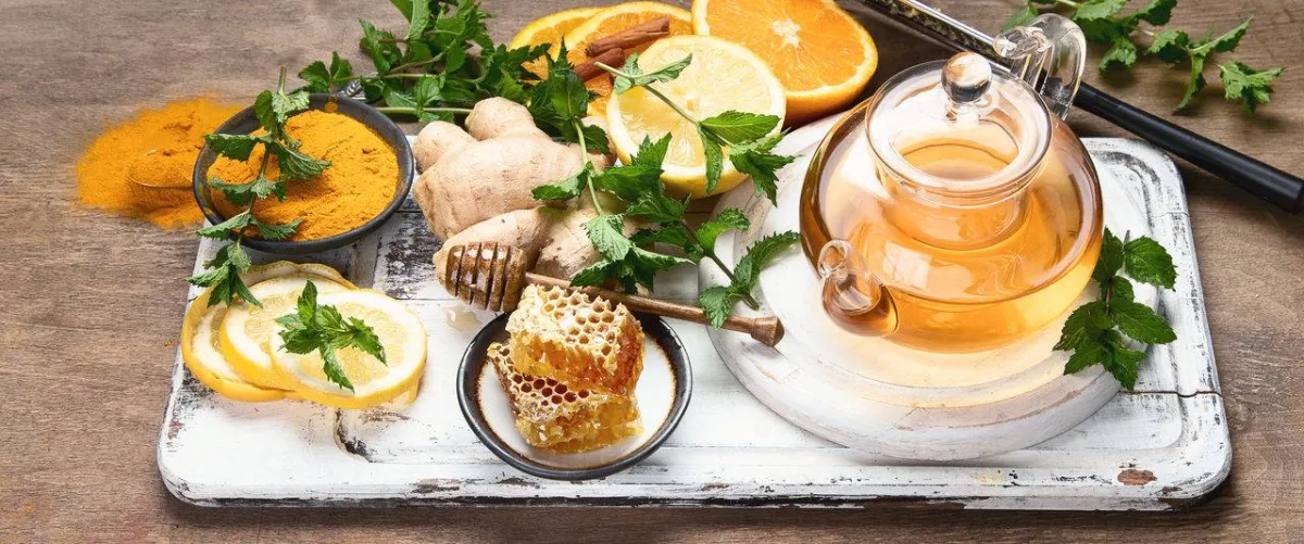 صورة لمشروب الزنجبيل مع العسل