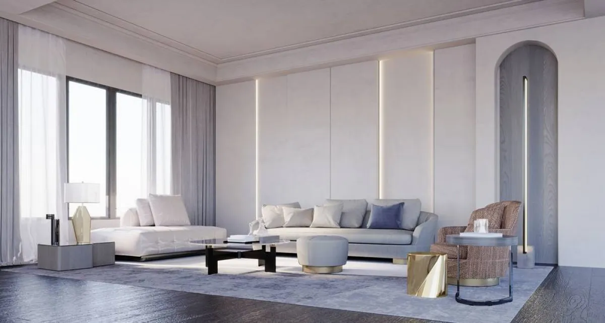 الألوان الحيادية مرغوبة في الصالة 