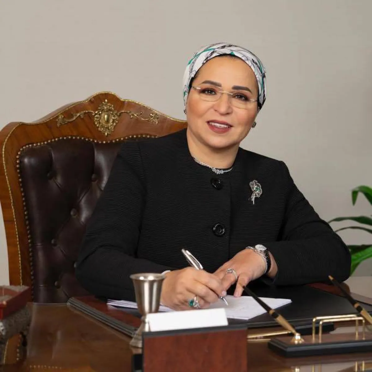 السيدة الأولى انتصار السيسي  - الصورة من حساب السيدة الأولى انتصار السيسي على فيسبوك
