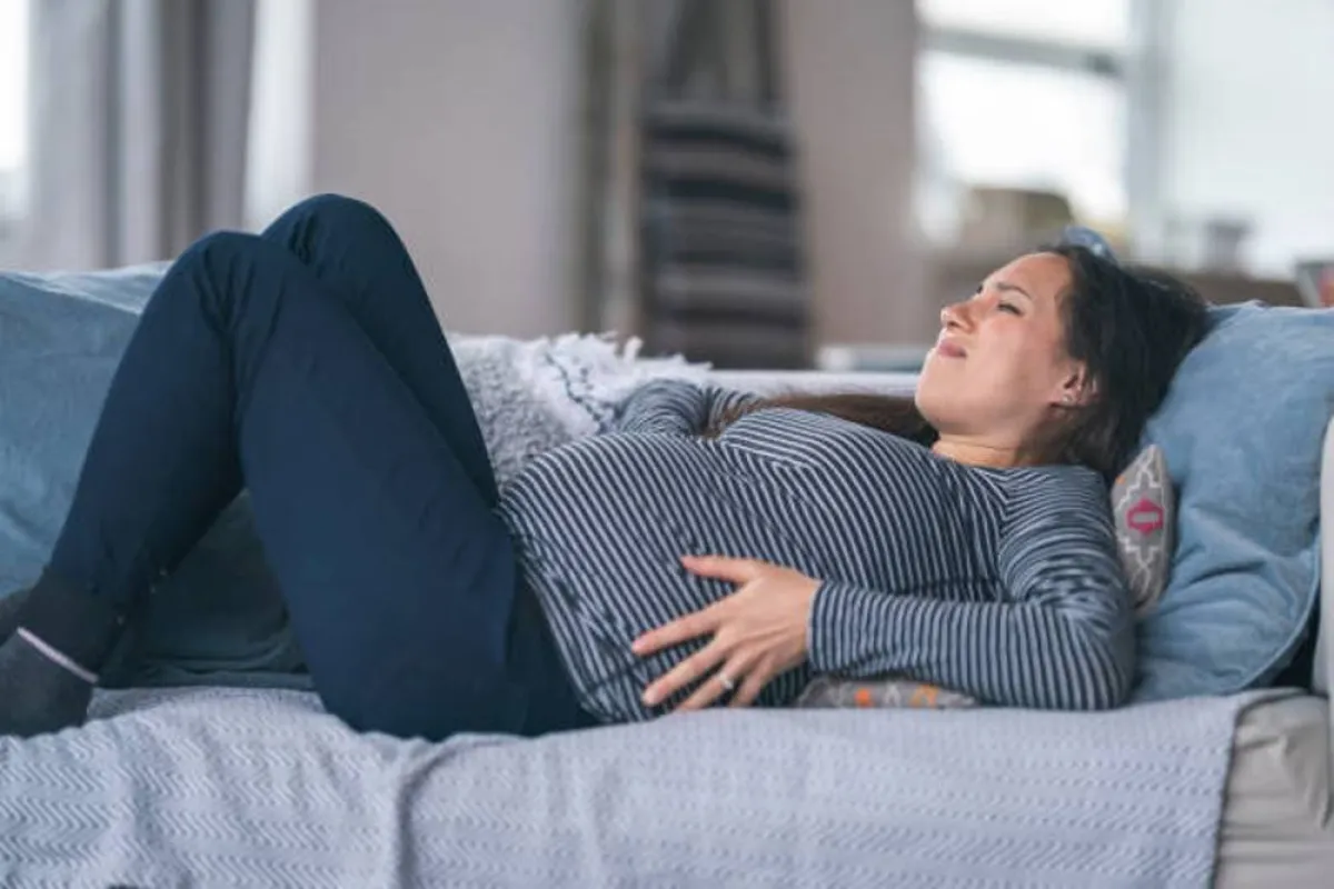 صورة لحامل في شهور متقدمة