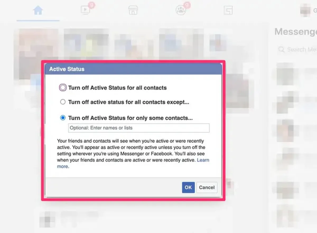 طريقة إيقاف تشغيل الحالة النشطة على Facebook و Messenger لتظهر في وضع عدم الاتصال أينما سجلت الدخول