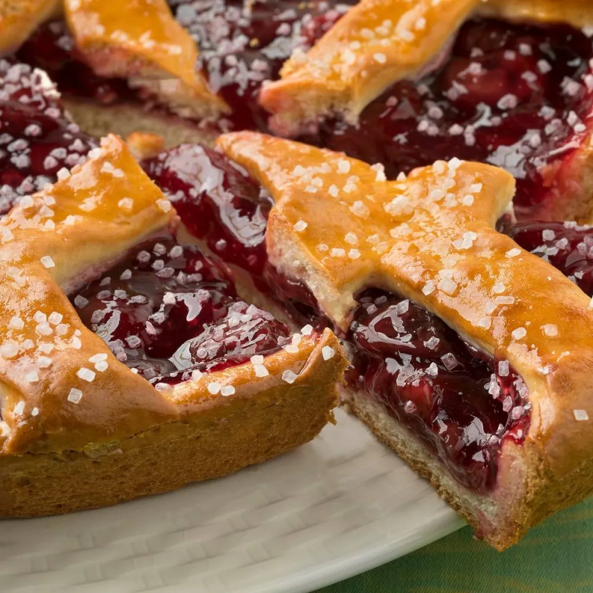 صورة لحلوى متضمنة حبات الكرز