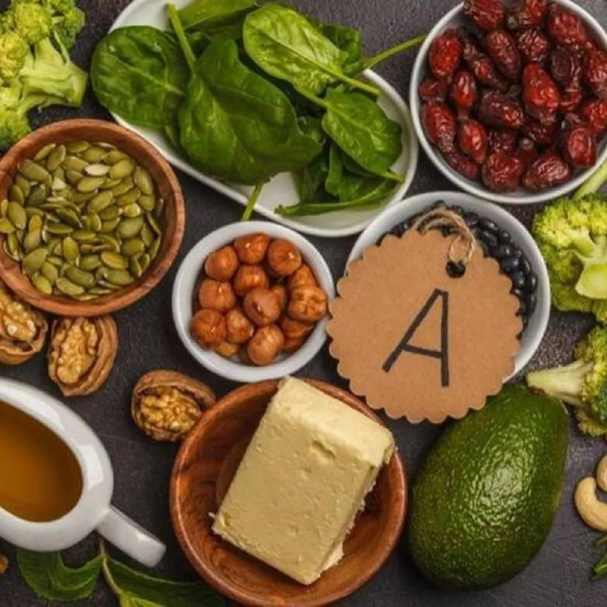 صورة لأطعمة تحوي فيتامين "أ"