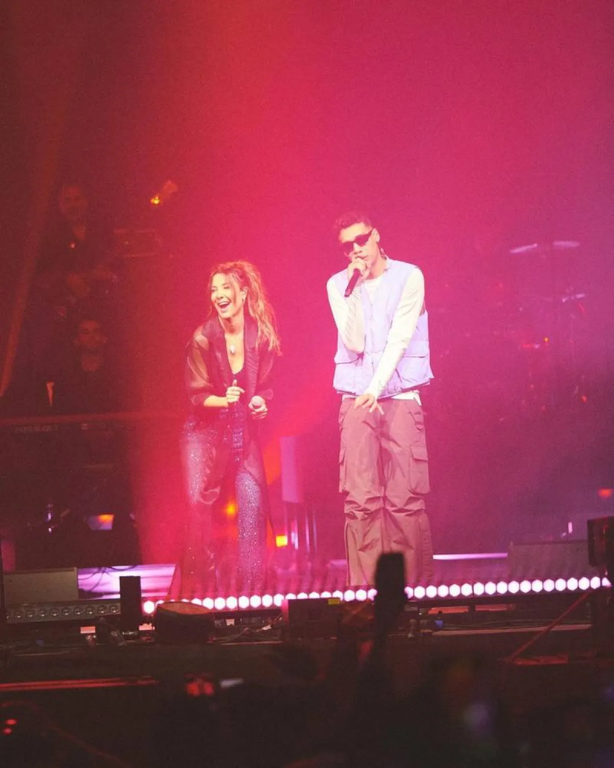 نانسي عجرم ومروان بابلو في حفلهما في موسم الجيمرز - صورة من حسابها على إنستجرام