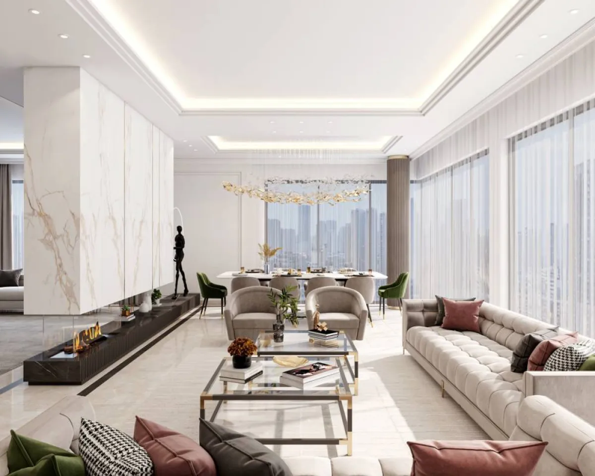 غرفة ضيوف من تصميم أحمد البيك