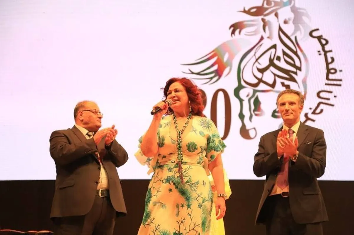 إلهام شاهين في مهرجان الفحيص - صورة من حسابها على إنستجرام