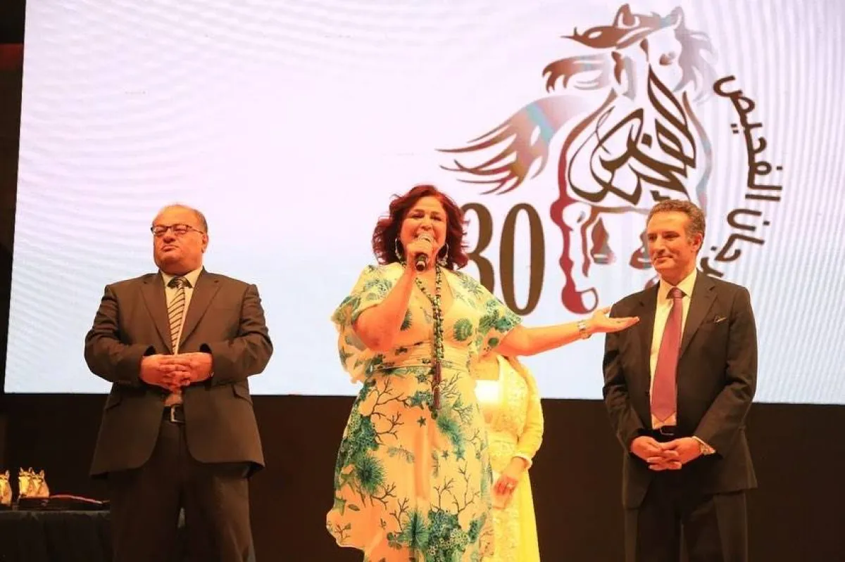 إلهام شاهين في مهرجان الفحيص - صورة من حسابها على إنستجرام