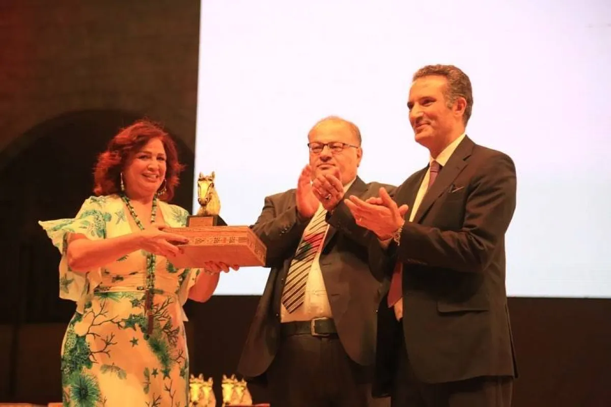 إلهام شاهين في مهرجان الفحيص - صورة من حسابها على إنستجرام