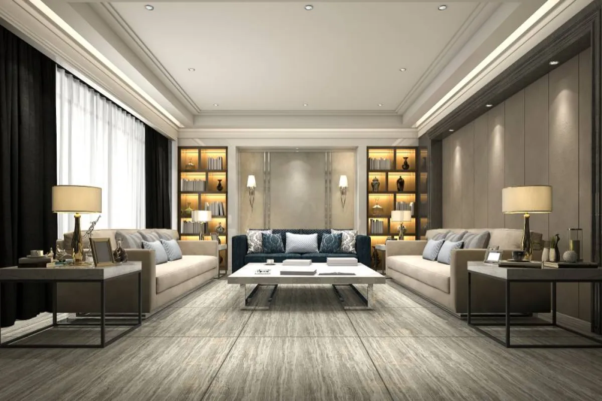 بساطة الديكورات في السقف