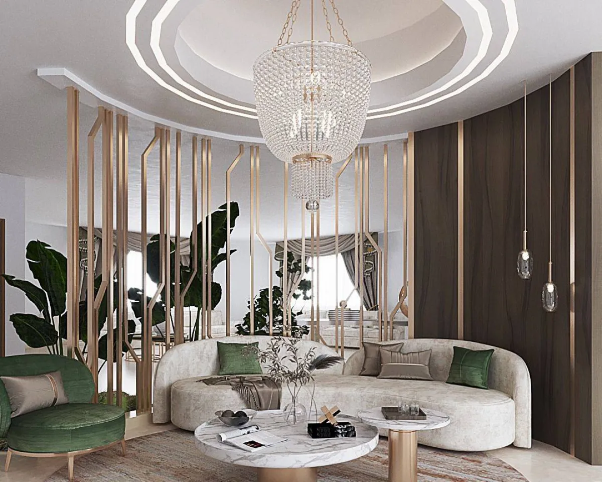 الإضاءة توظّف في أعمال الجبس السقفيّة (الصورة من أعمال المهندسة كاسندرا عيد)