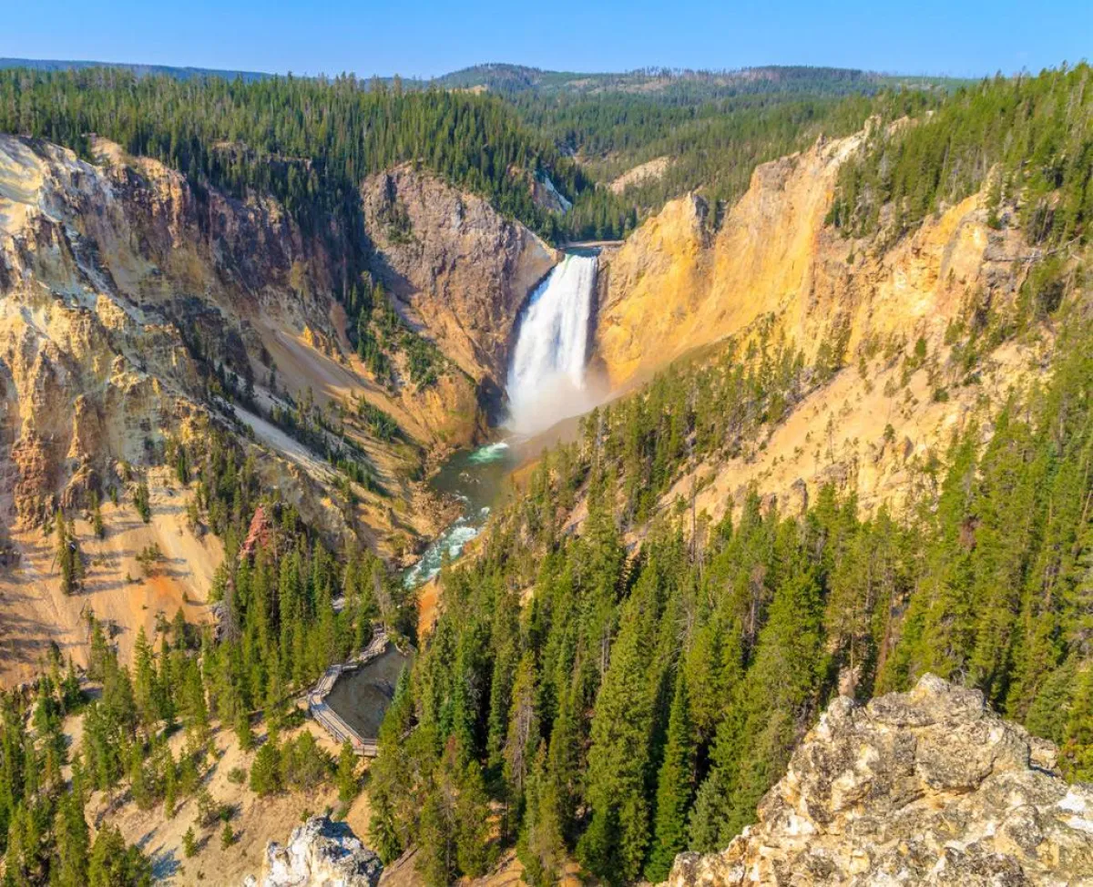 لقطة لـ «جراند كانيون»، في «يلوستون» 