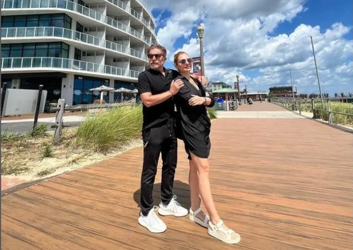 عابد فهد وزينة يازجي - الصورة من حساب زينة على انستغرام