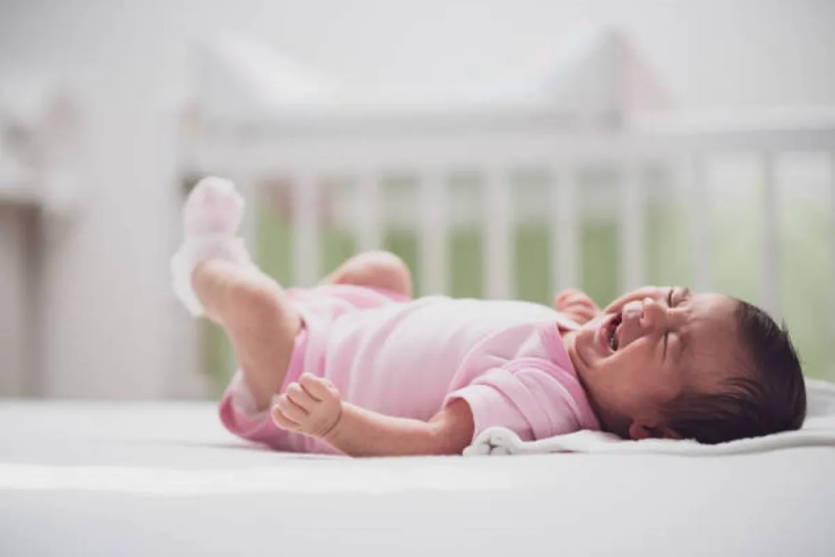 صورة لمولود يبكي