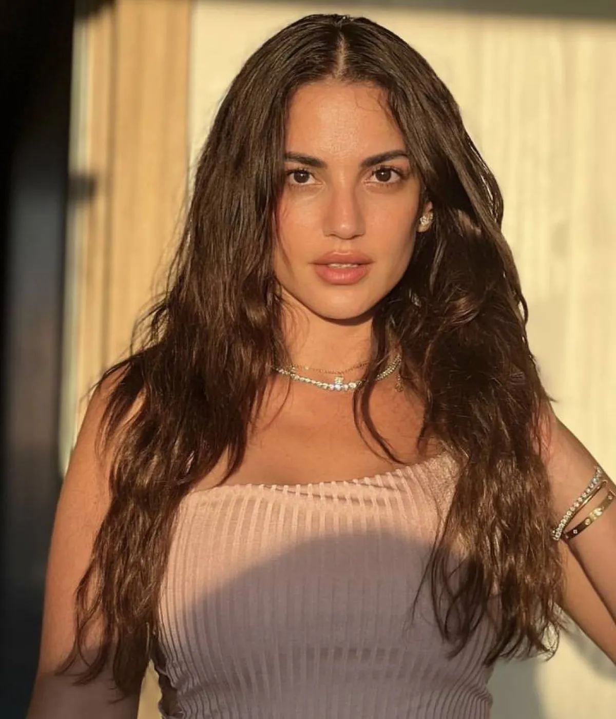 درة بالشعر الطويل - الصورة من حسابها على الانستغرام