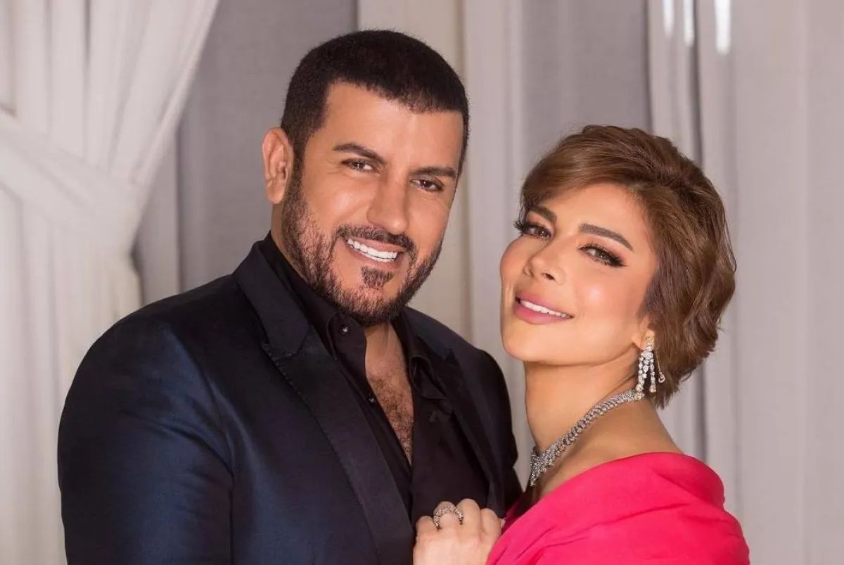 أصالة وزوجها فائق حسن- صورة من صفحتها الرسمية على انستغرام