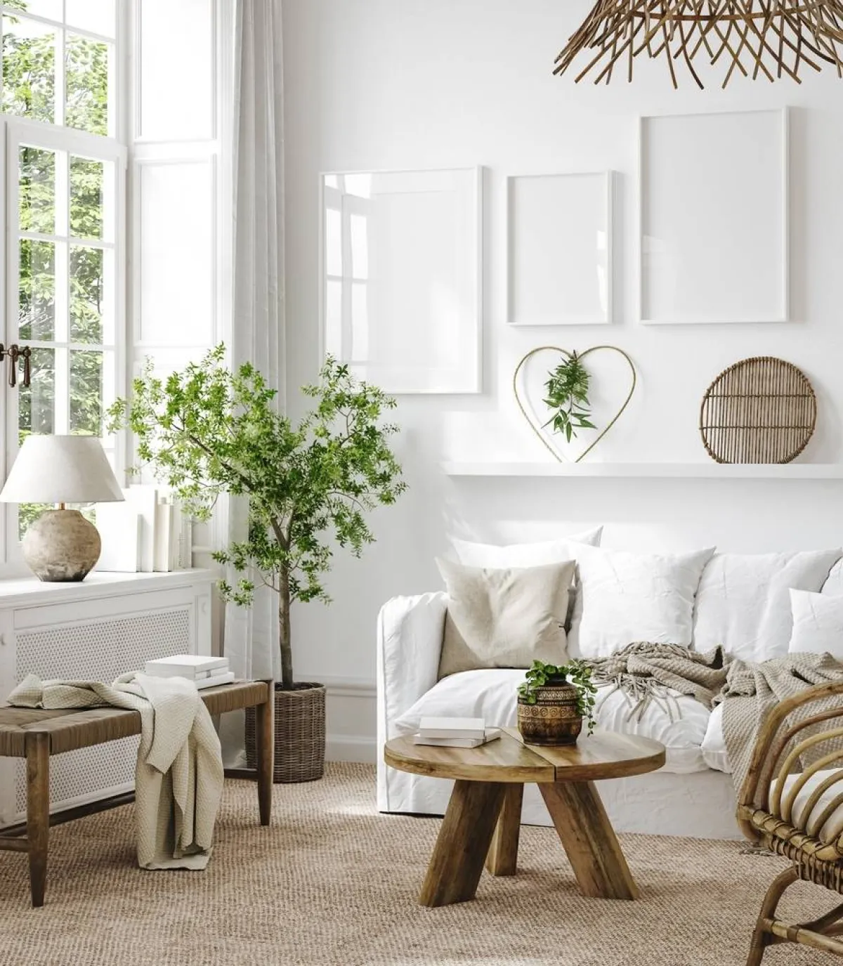 مواد الطراز الريفي تشتمل على الخشب غير المعالج