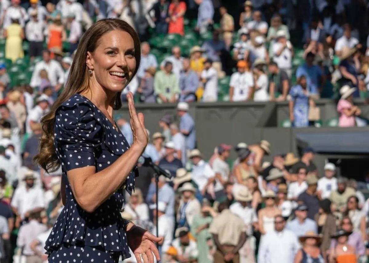 كيت ميدلتون في بطولة ويمبلدون للتنس- الصورة من حساب Duke and Duchess of Cambridge على إنستغرام