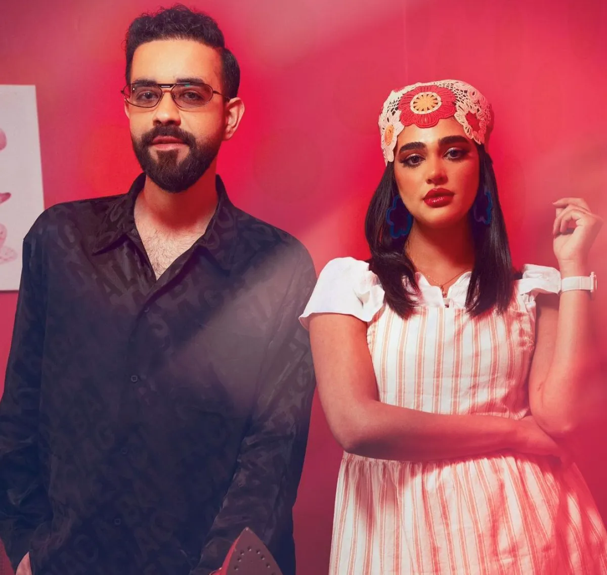 عبد العزيز لويس وليالي دهراب - الصورة من حسابه على الانستغرام