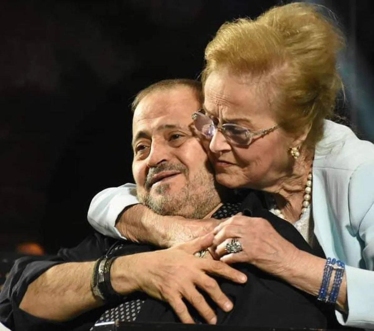 جورج وسوف وأنطوانيت نجيب - صورة من حساب جورج على تويتر