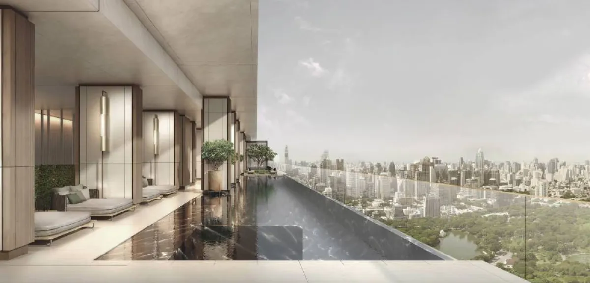 حمامات السباحة في الطابق 29 مخصصة لسكان «دوسيت سايد بارك»