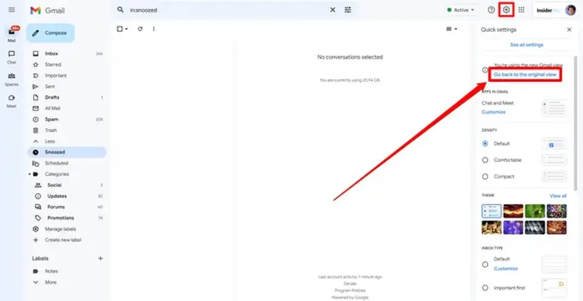 هل تريد إعادة تصميم Gmail الجديد؟ إليك كيفية تغييره مرة أخرى إلى العرض الأصلي