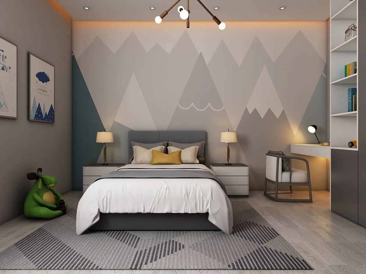  الإنارة المخفية تحلّ خلف الخامة المختارة للجدار 