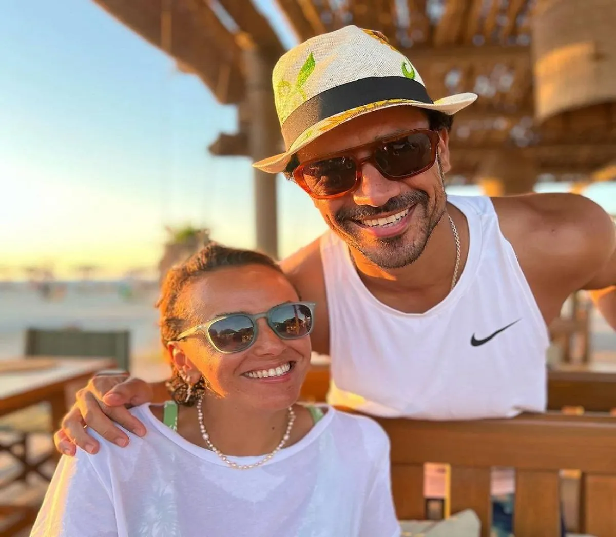 أحمد داود وعلا رشدي - صورة من حسابه على إنستجرام