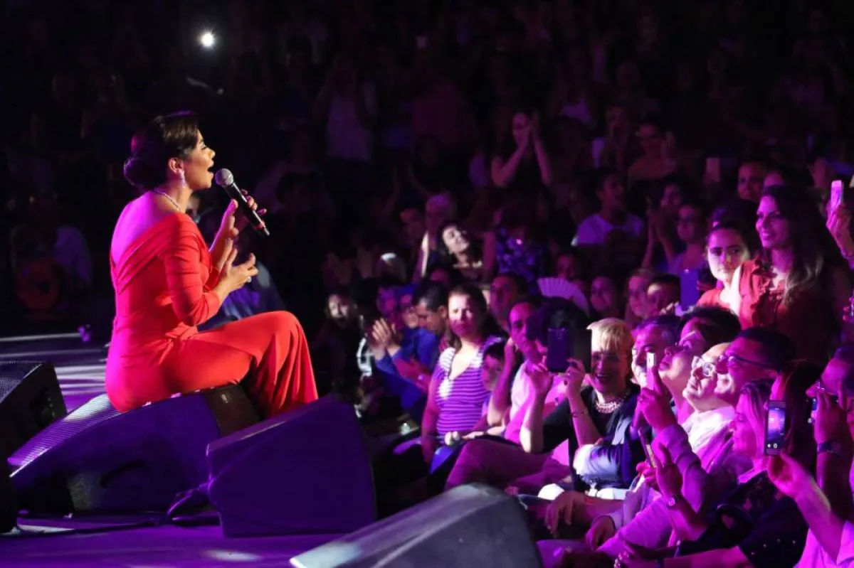 شيرين عبد الوهاب في مهرجان قرطاج عام 2017 -الصورة من أرشيف المحرر