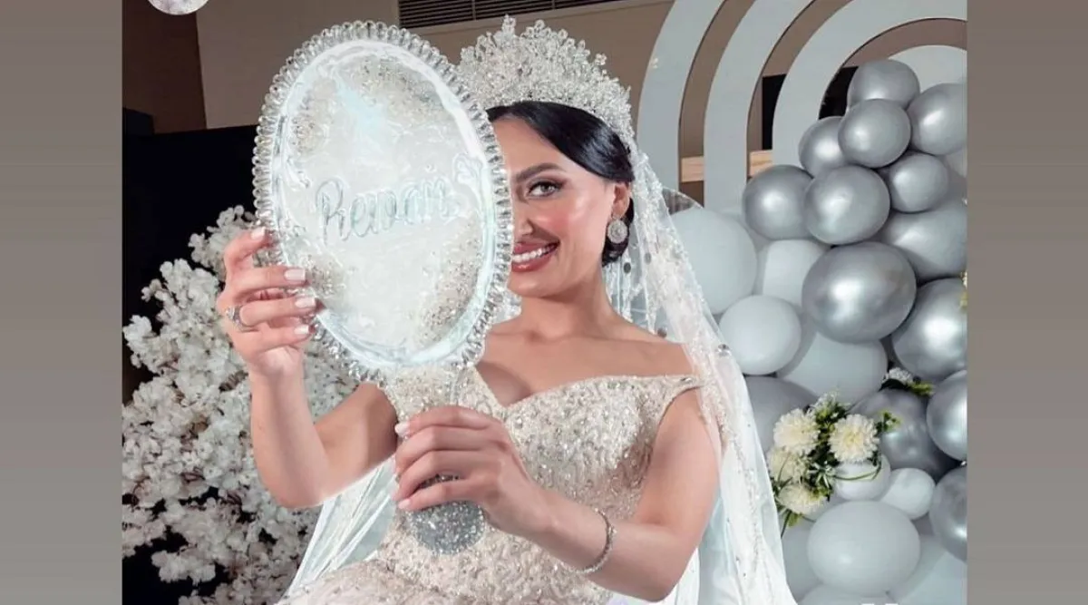 لقطة شاشة من ستوري ريوان علاء على انستجرام في حفل زفافها