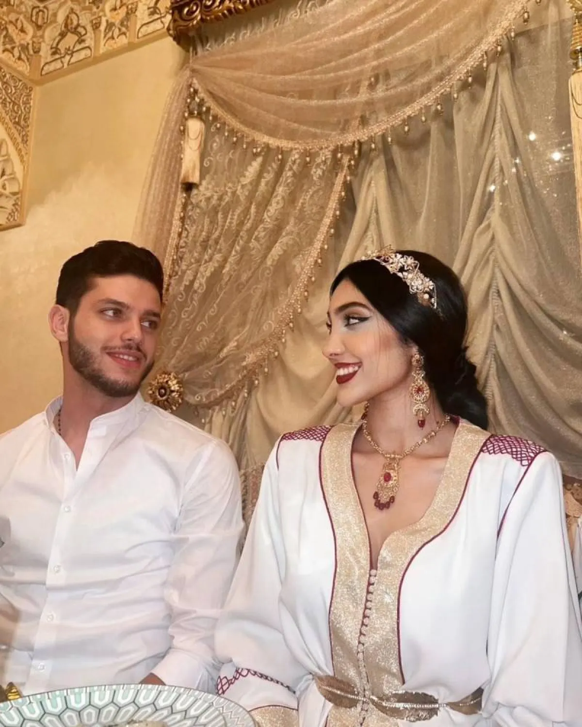 إيمان بطمة وخطيبها حيمي أيوب- الصورة من حسابها على انستجرام