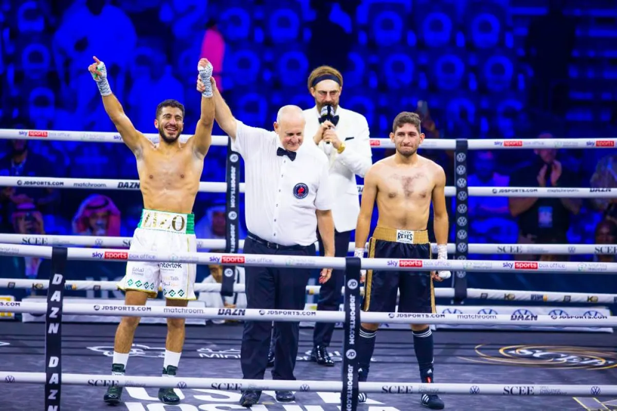 السعودي زياد المعيوف بطلا للجولة السادسة المصاحبة لـ"نزال البحر الأحمر" - الصورة من حساب وزارة الرياضة على تويتر