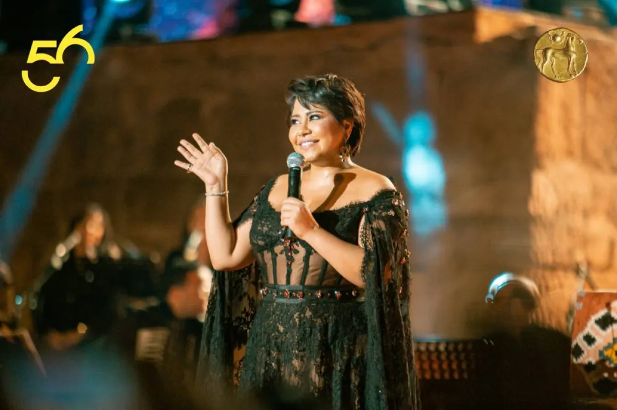 شيرين  عبد الوهاب تغني بكل احساس في مهرجان قرطاج- الصورة من حساب المهرجان على الفيسبوك