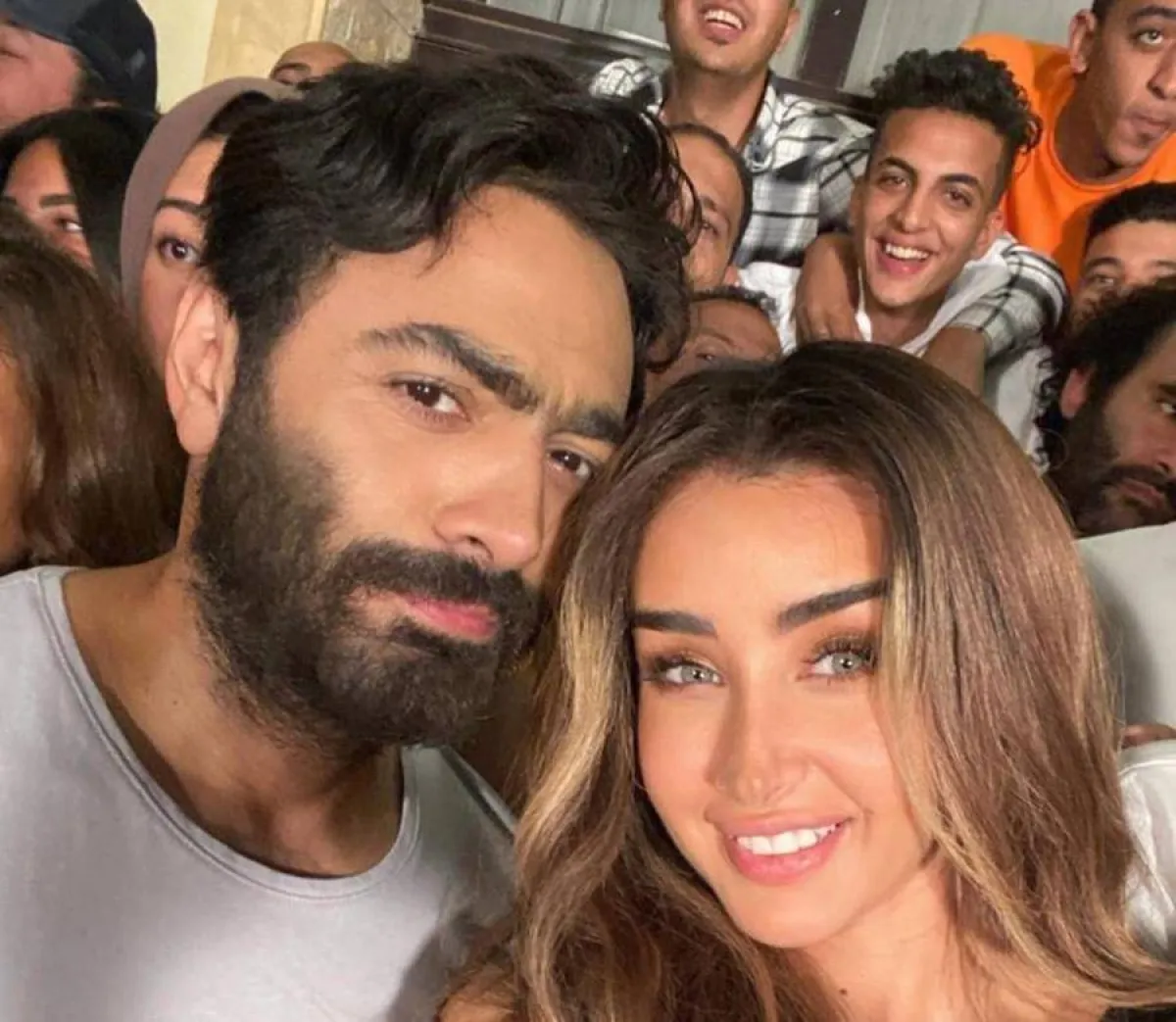 هنا الزاهد وتامر حسني - الصورة من حسابها على انستغرام