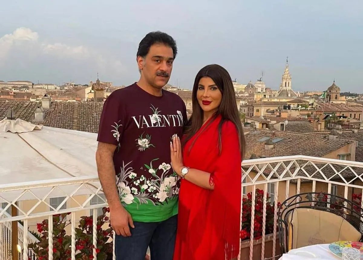 شهاب جوهر وإلهام الفضالة - صورة من صفحته الرسمية على انستغرام