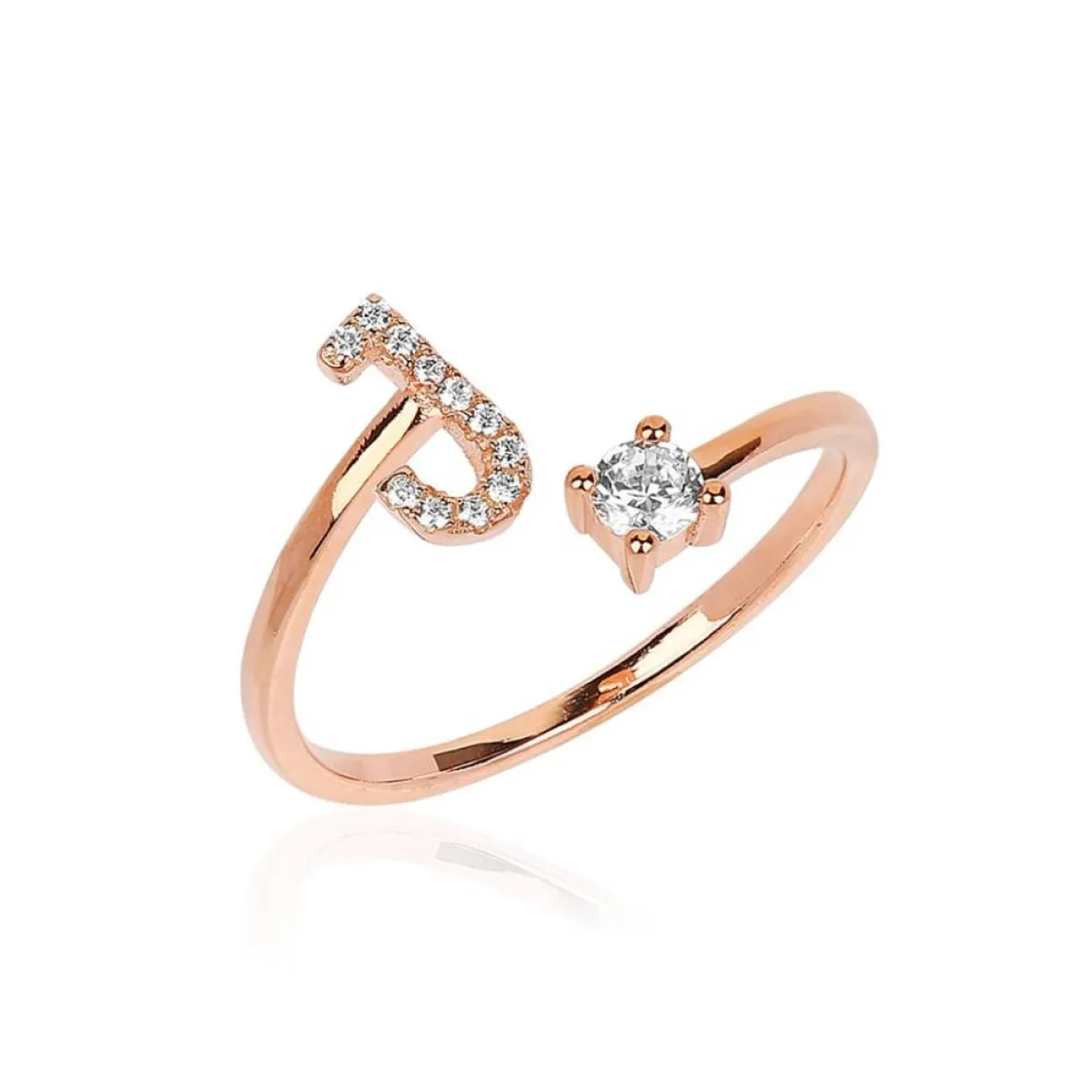 خاتم ذهب حرف J من CHAKARR