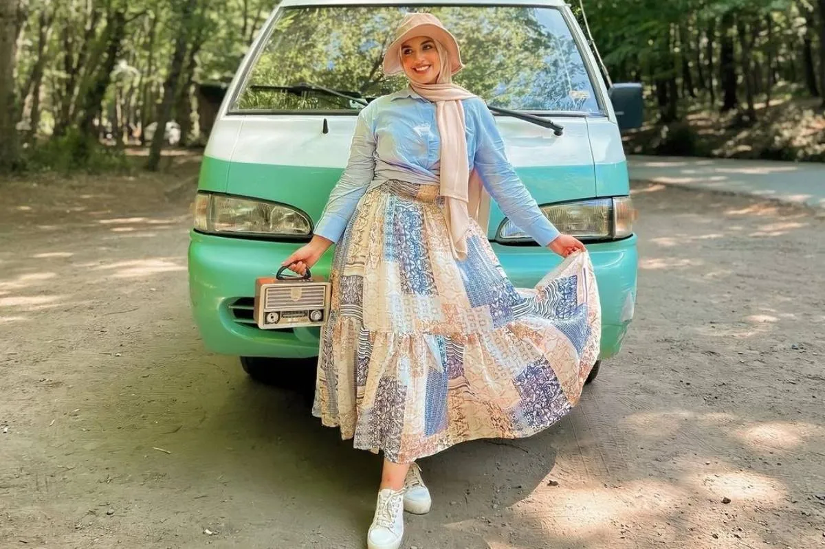 لفات حجاب للوجه المستطيل