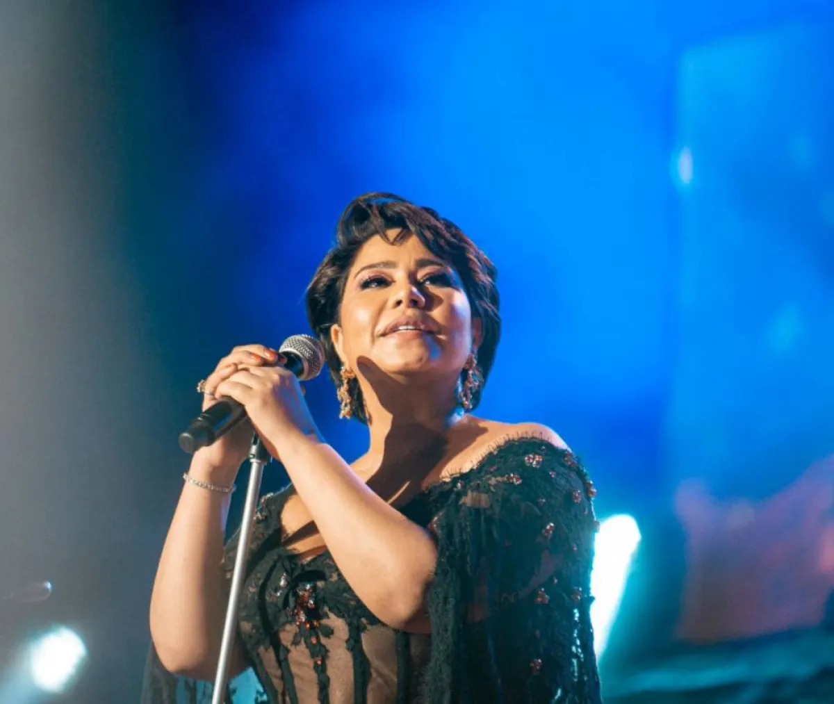 شيرين عبد الوهاب من ختام قرطاج -الصورة من حساب المهرجان على الفيس بوك