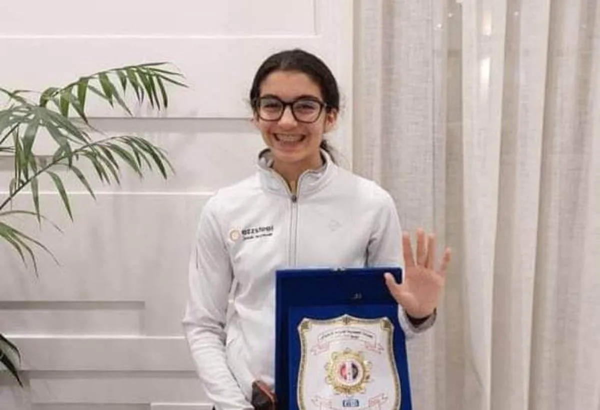 المصرية أمينة بطلة العالم لناشئات الأسكواش رقم 14 بفرنسا 