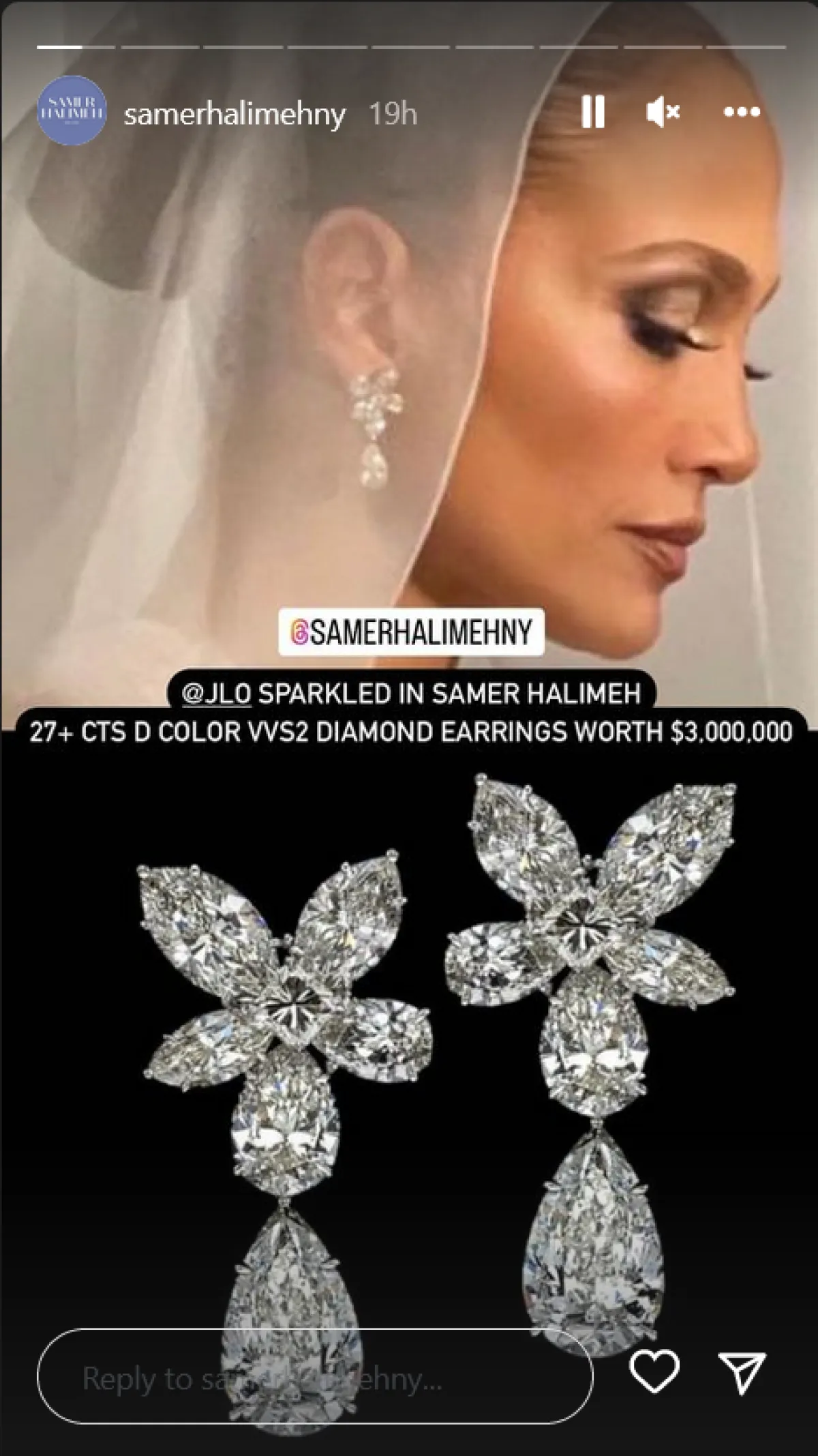 الصورة من قصة على حساب SAMER HALIMEH NEW YORK على انستغرام