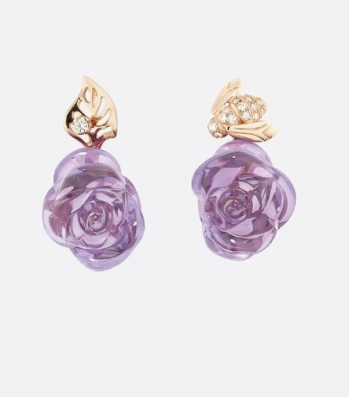 أقراط روز من ديور Dior