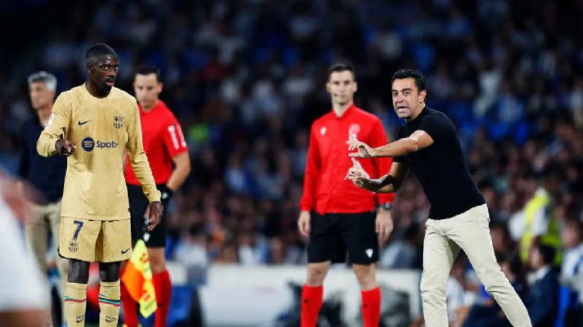 صورة تشافي مدرب برشلونة