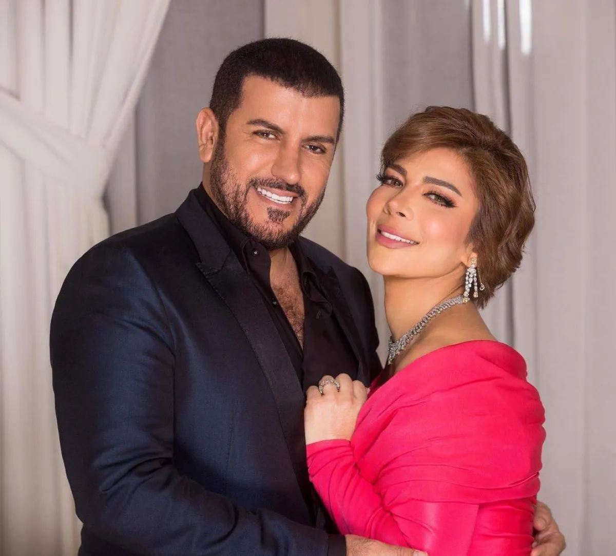 أصالة وزوجها حسن فائق - الصورة من حساب أصالة على إنستغرام