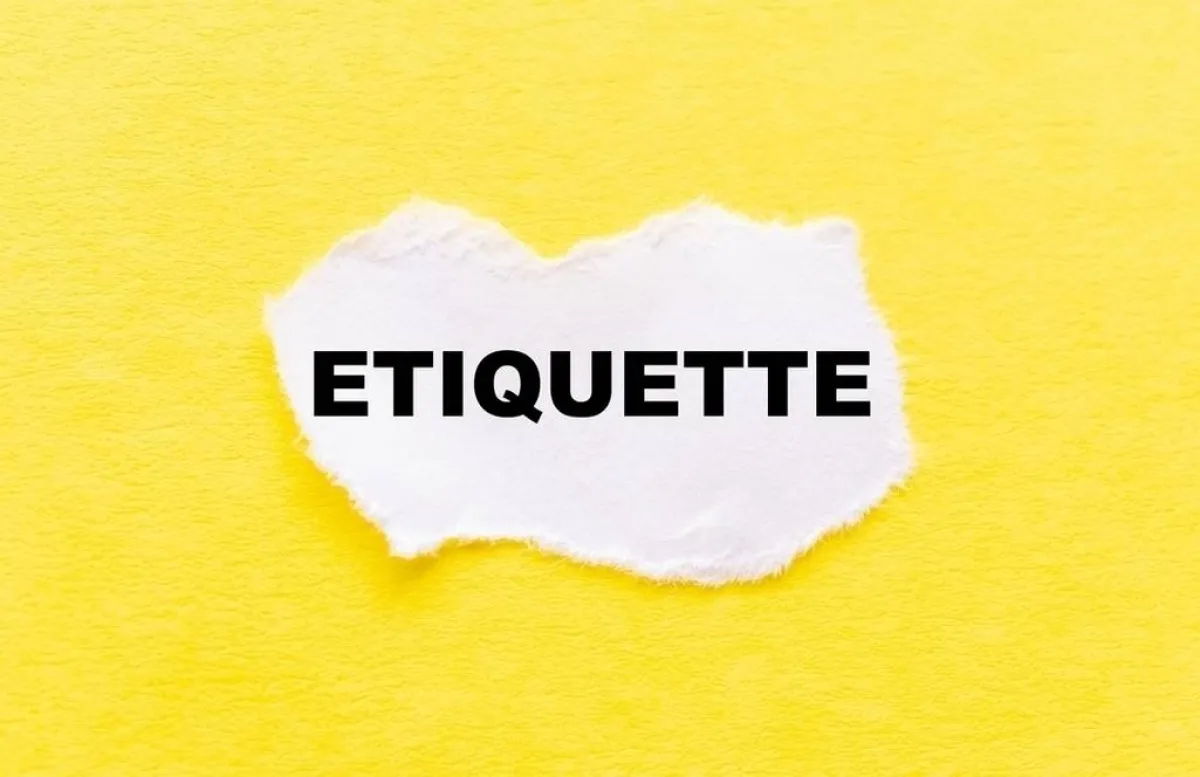 أصول الإتيكيت