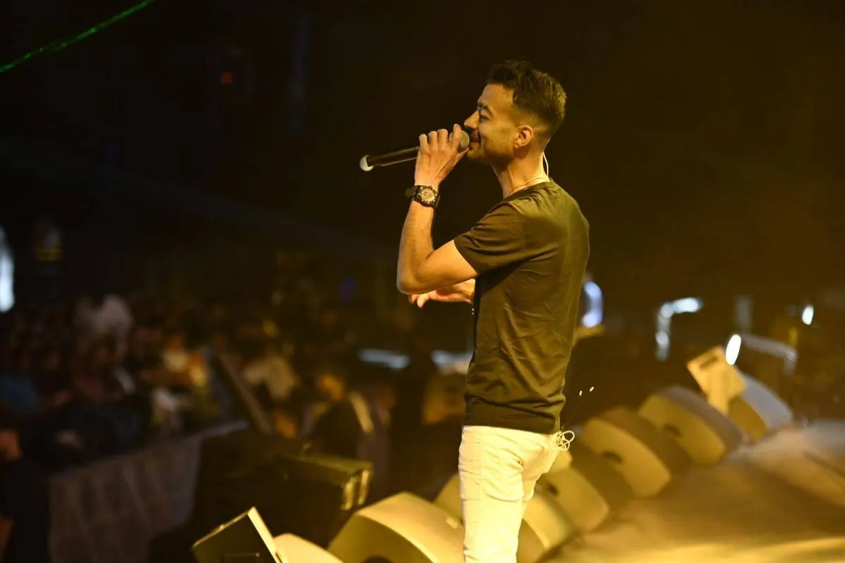 هيثم شاكر خلال حفله في جدة بالسعودية - الصورة من ستوري انستغرام