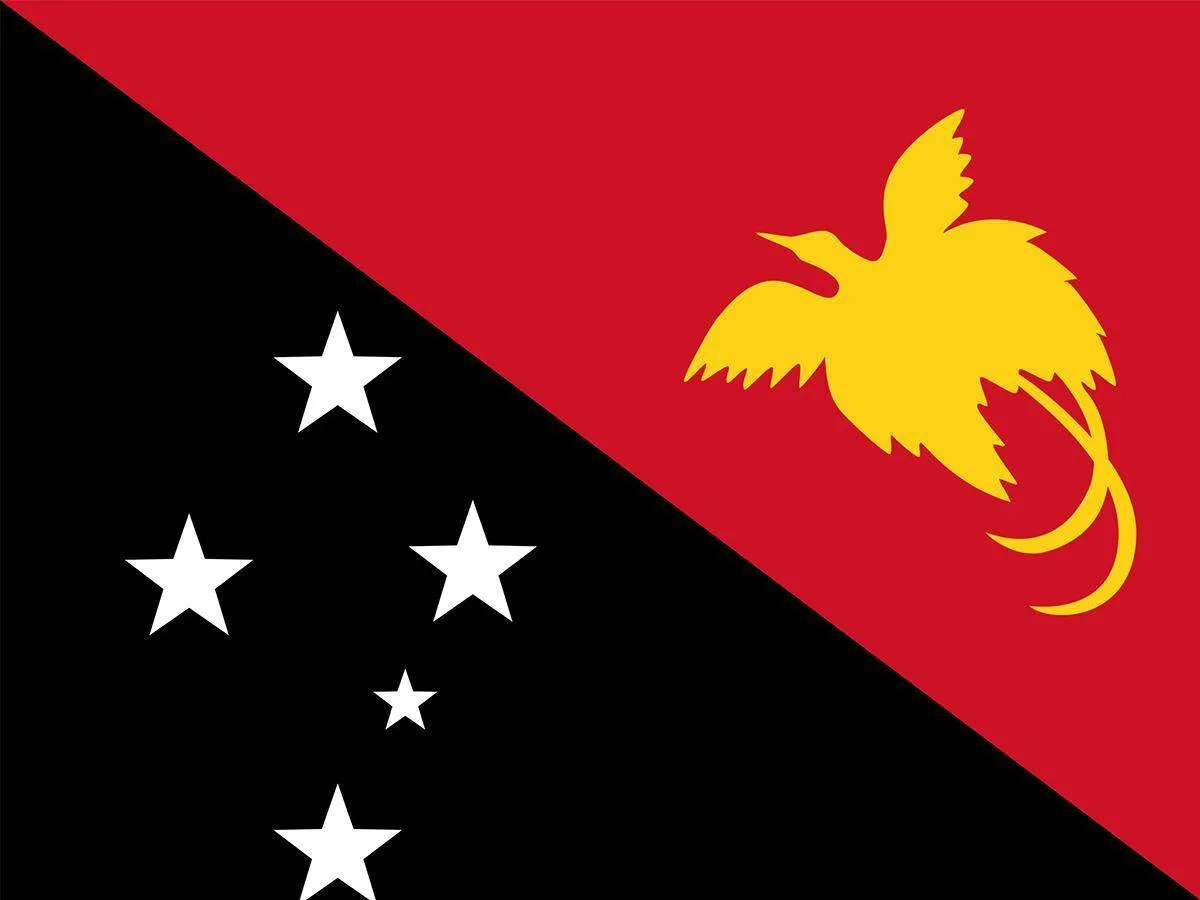 صورة لعلم دولة بابوا غينيا الجديدة