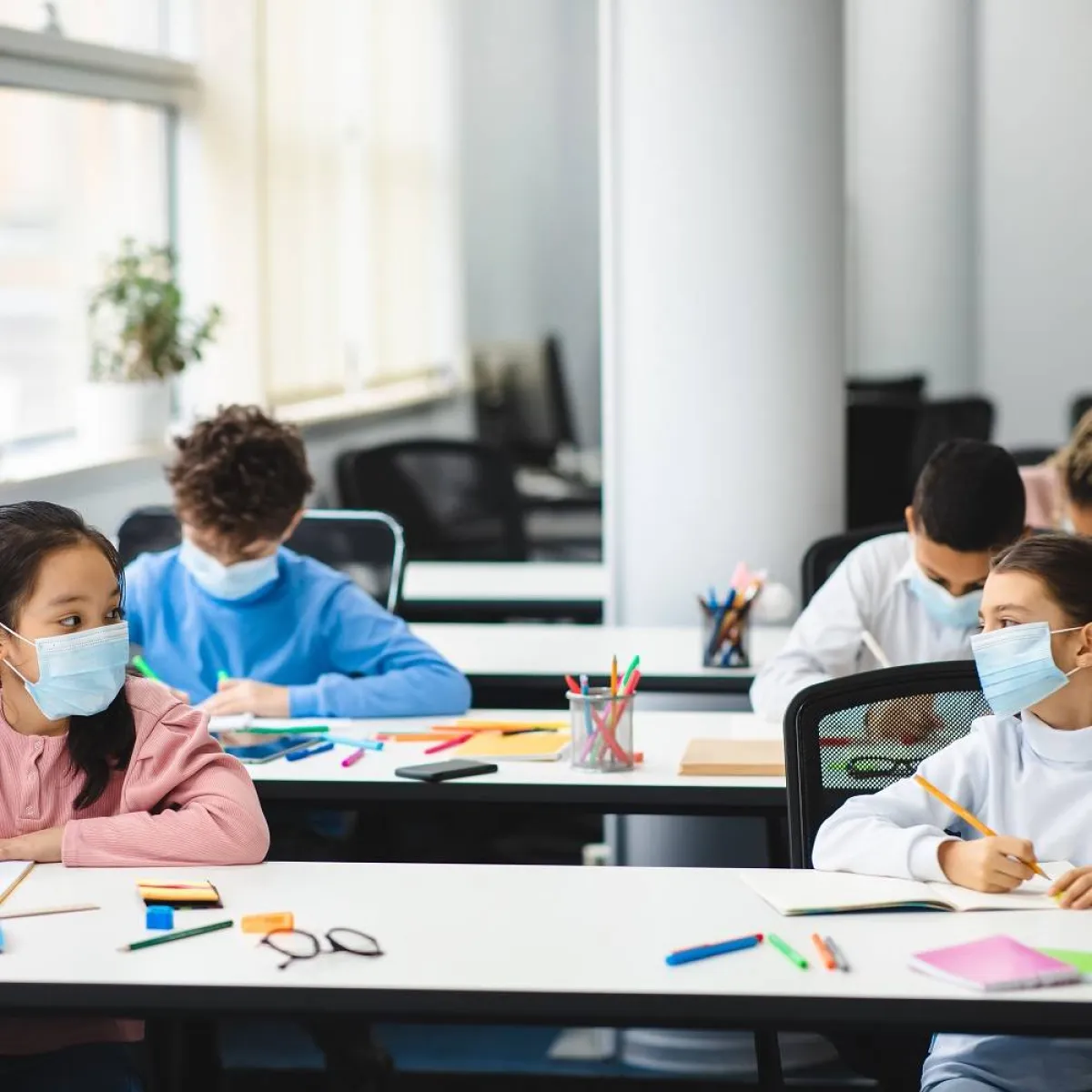 صورة لتلاميذ بالفصل