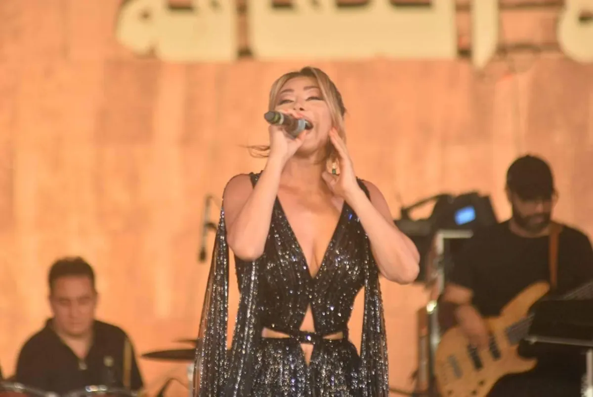 نوال الزغبي في حفل القلعة - الصورة من حسابها على تويتر